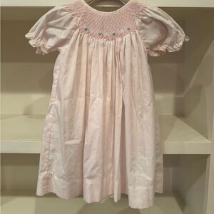 Pink Smocked Baby Dress
